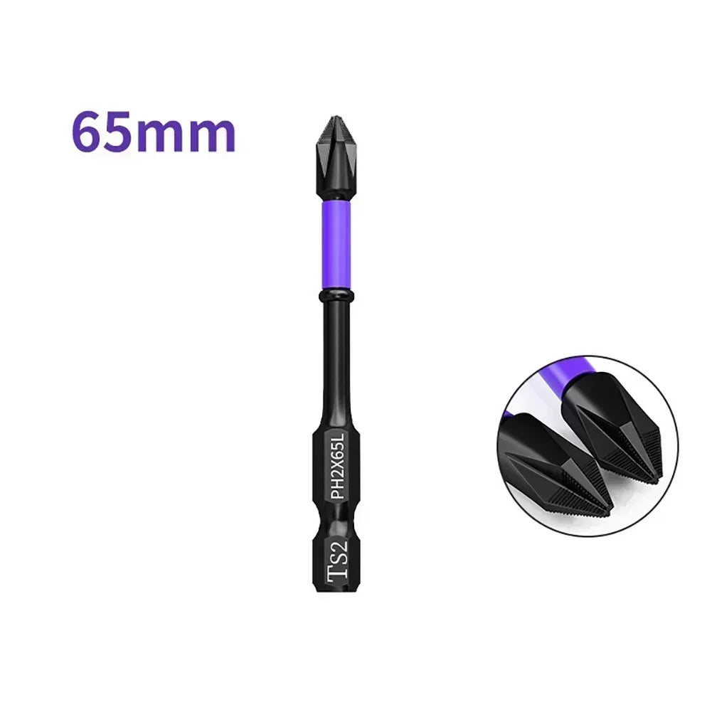 PH2 Magnetic Screwdriver Bit – Non-Slip Alloy Steel 25–150mm Screwdriver Bit Axl 65mm China Mainland