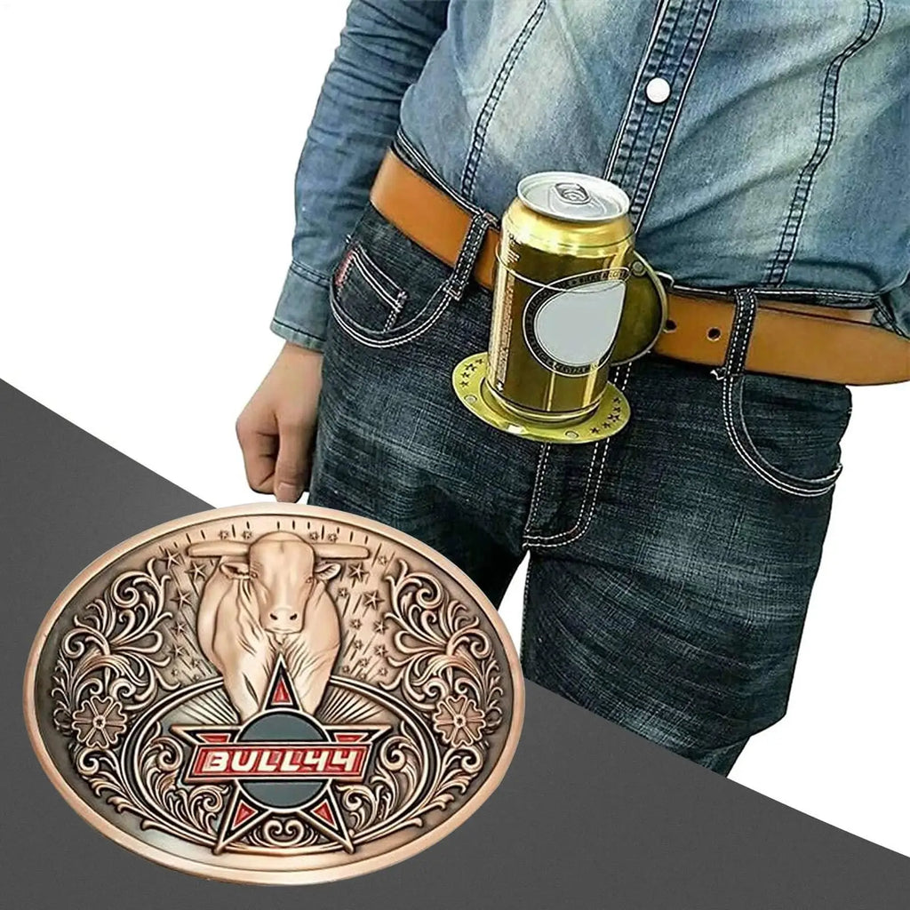 Zinc Alloy Beer Belt Buckle – Hands-Free Bottle Holder Belt Bottle Holder Axl