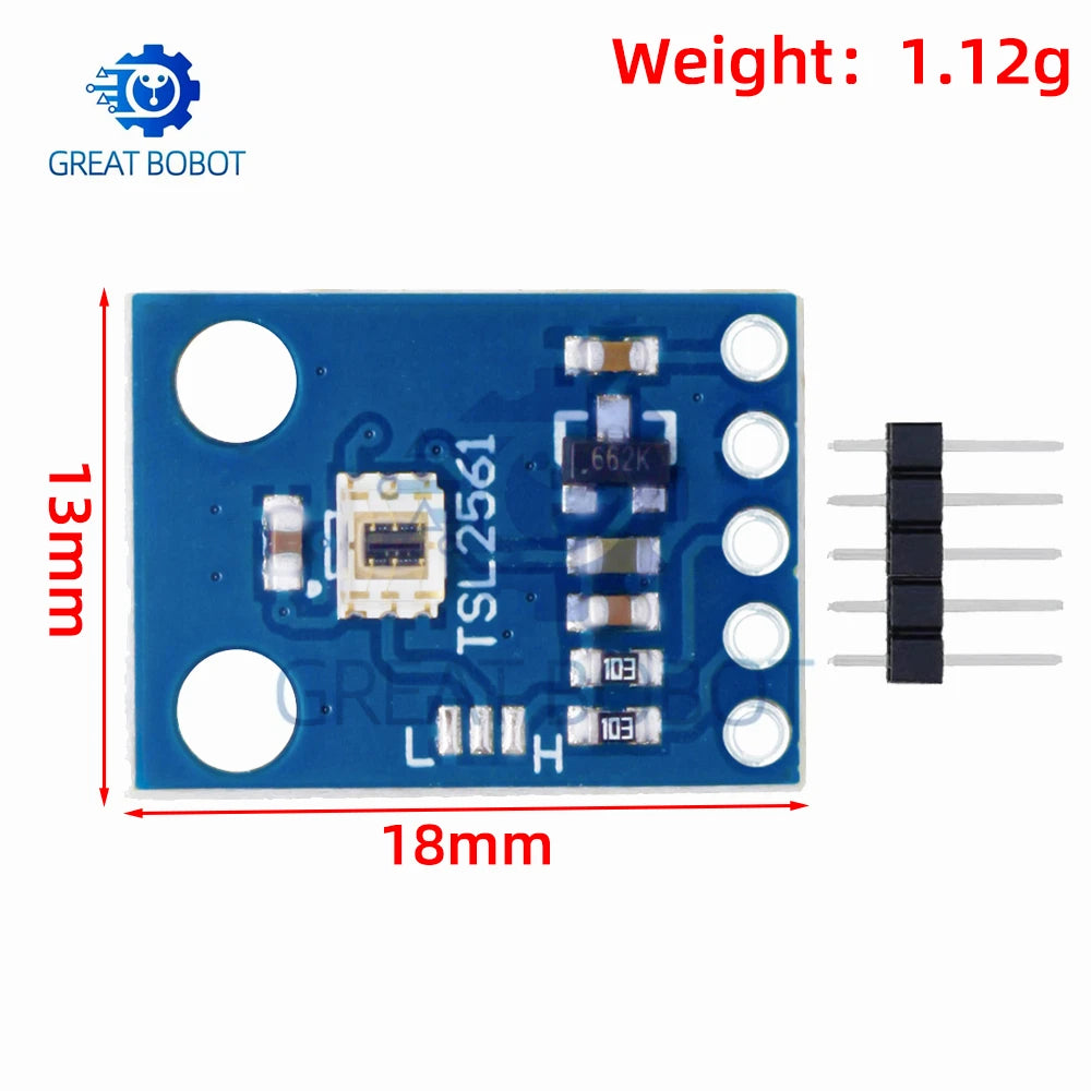 GY-2561 TSL2561 Light Sensor Module for Arduino – 1 or 2 Pack Light Sensor Module Axl