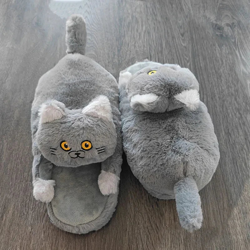 Women's Fluffy Fur Slippers – Warm Cosy Indoor House Shoes Fluffy House Slippers Axl