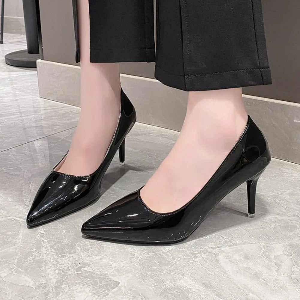 Women's Black Stiletto Pumps – Pointed Toe, 6/8/10cm Heel Stiletto Heel Pumps Axl 42 Black 6cm