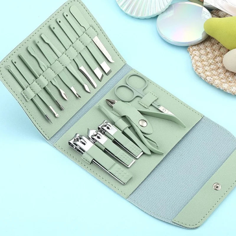 Stainless Steel Nail Clipper & Cuticle Remover Manicure Set Nail Care Set Axl