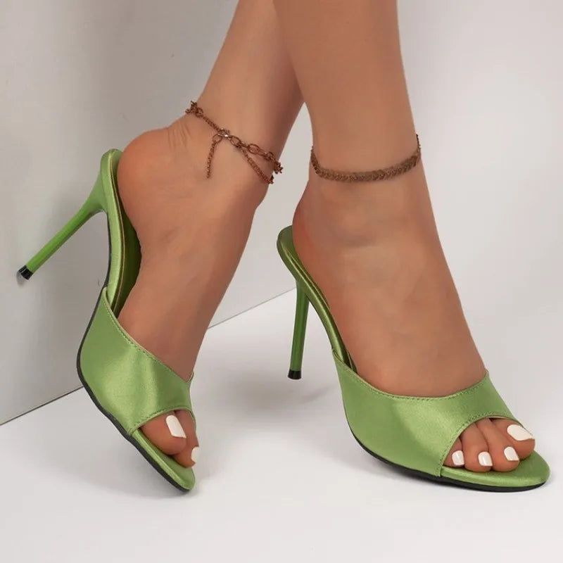 Women's Roman High Heel Sandals – Open Toe Slip-On Slides High Heel Sandals Axl