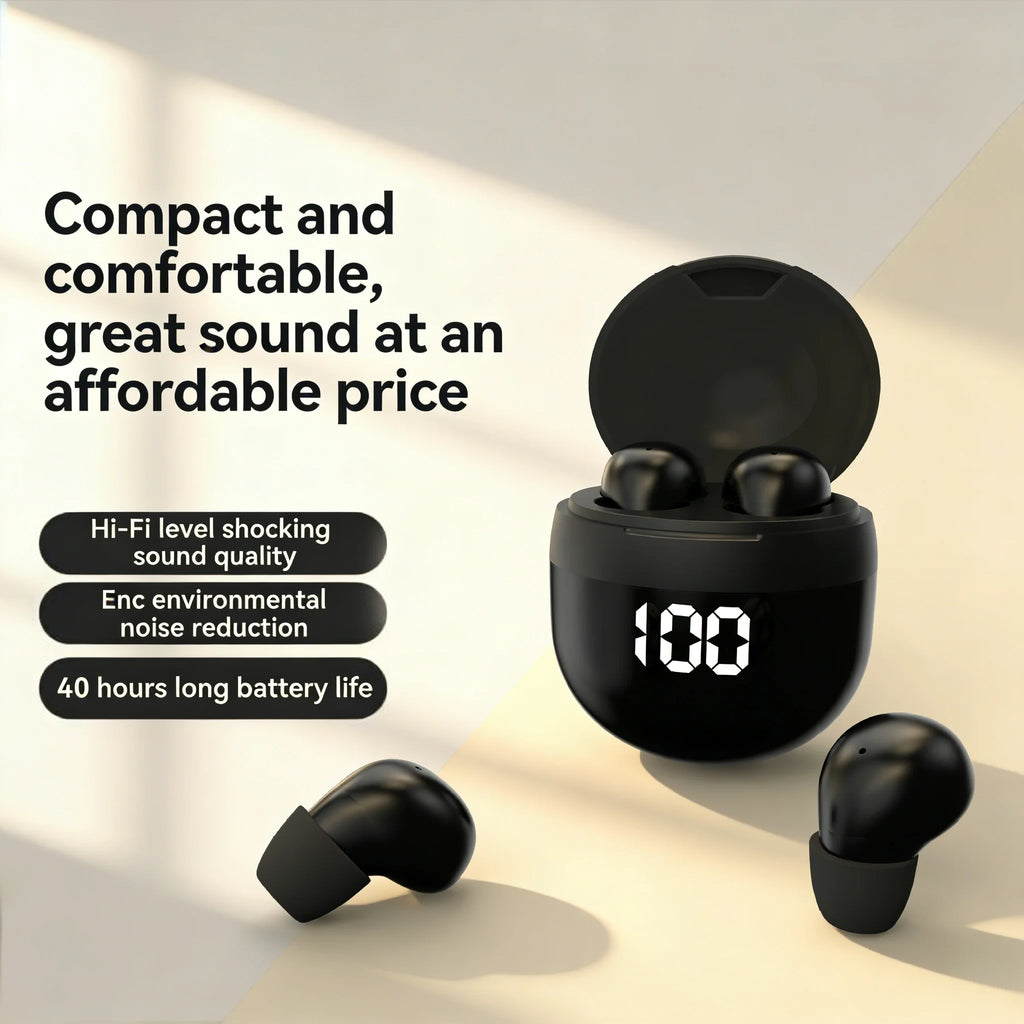 SK18 Wireless Mini Earbuds – HiFi Sound, Noise Reduction Wireless Earbuds Axl