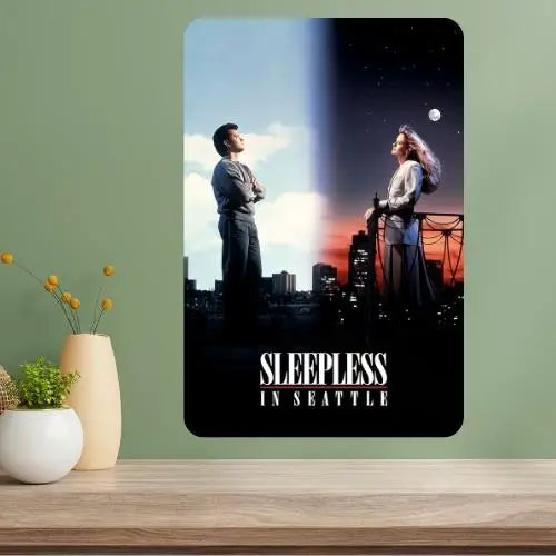 Sleepless in Seattle Classic Movie Metal Poster Sign Metal Wall Sign Axl aluminum sign aluminum 14x20cm