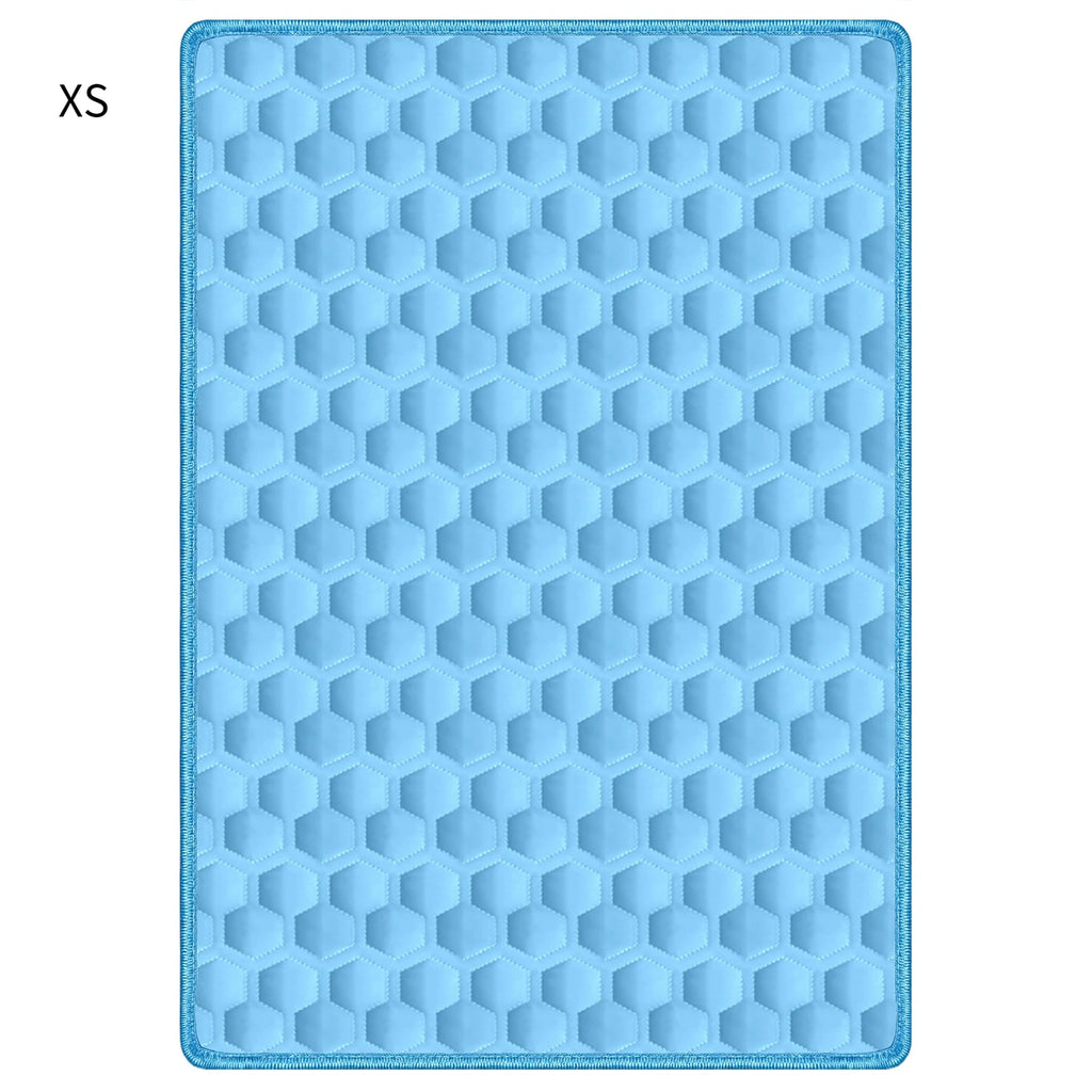 Pet Cooling Mat for Cats & Dogs – Breathable Lightweight Pad Pet Cooling Mat Axl BLUE-XS