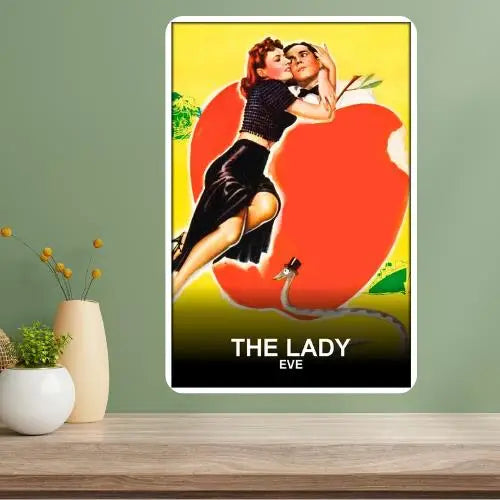 The Lady Eve Metal Movie Poster Sign – Vintage Aluminum Wall Art Metal Wall Sign Axl aluminum sign aluminum 20x30cm