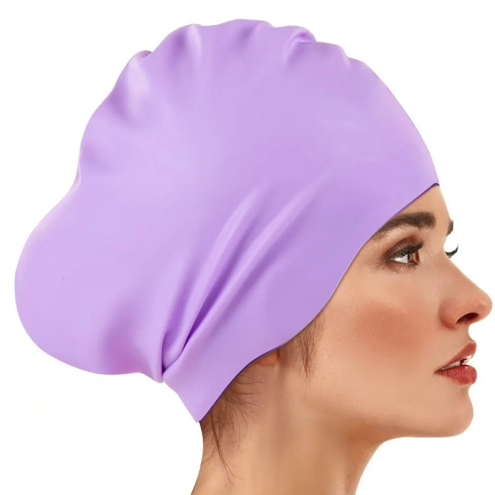 Silicone Swim Cap – Waterproof Snorkeling Cap for Women Swim Cap Axl Style 4