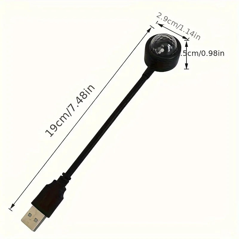 Magic Ball Car Ceiling Light – Portable Interior Atmosphere Lamp Car Interior Light Axl black 19cm