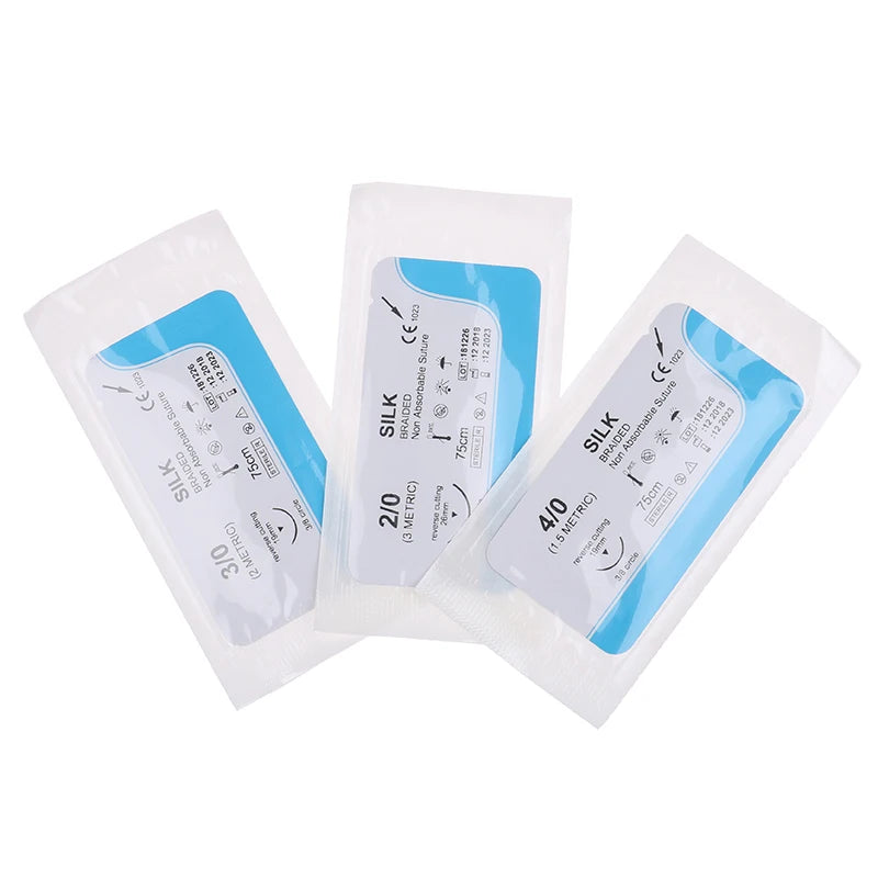 12-Piece Silk Suture Practice Kit – Dental Surgical Training Suture Practice Kit Axl
