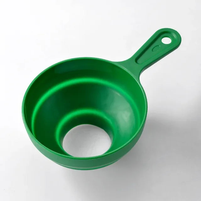 KEMORELA Wide Mouth Folding Funnel with Long Neck | Kitchen Kitchen Funnel Axl Green