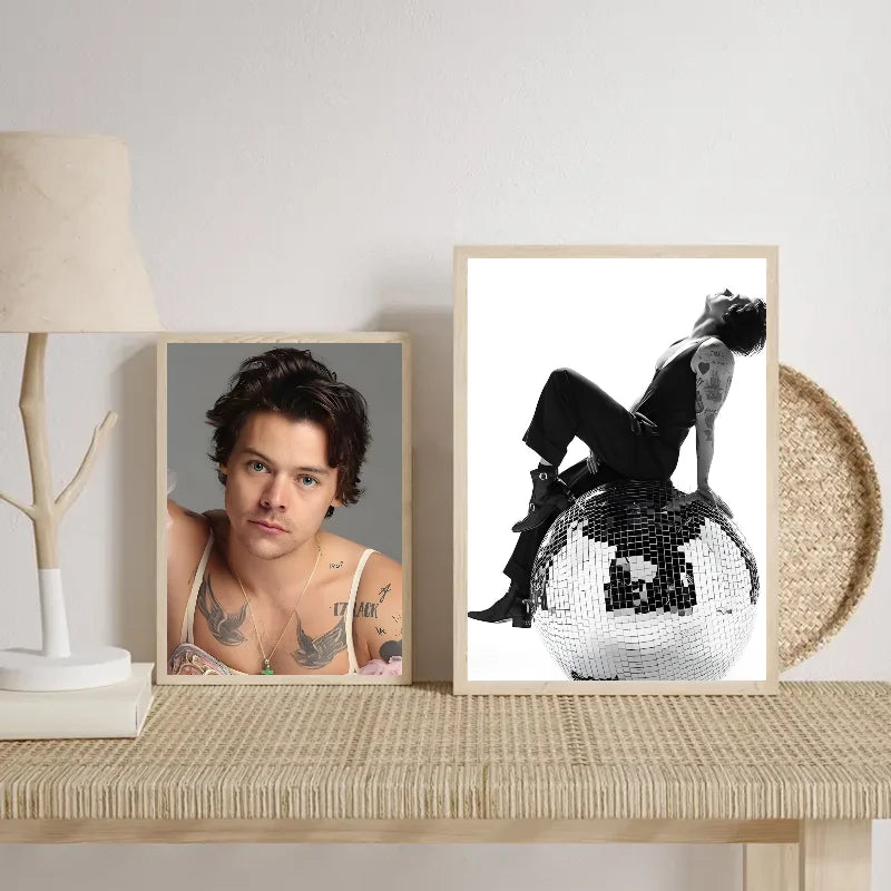 Harry Styles Wall Poster – Self-Adhesive Waterproof Art Sticker Wall Art Poster Axl