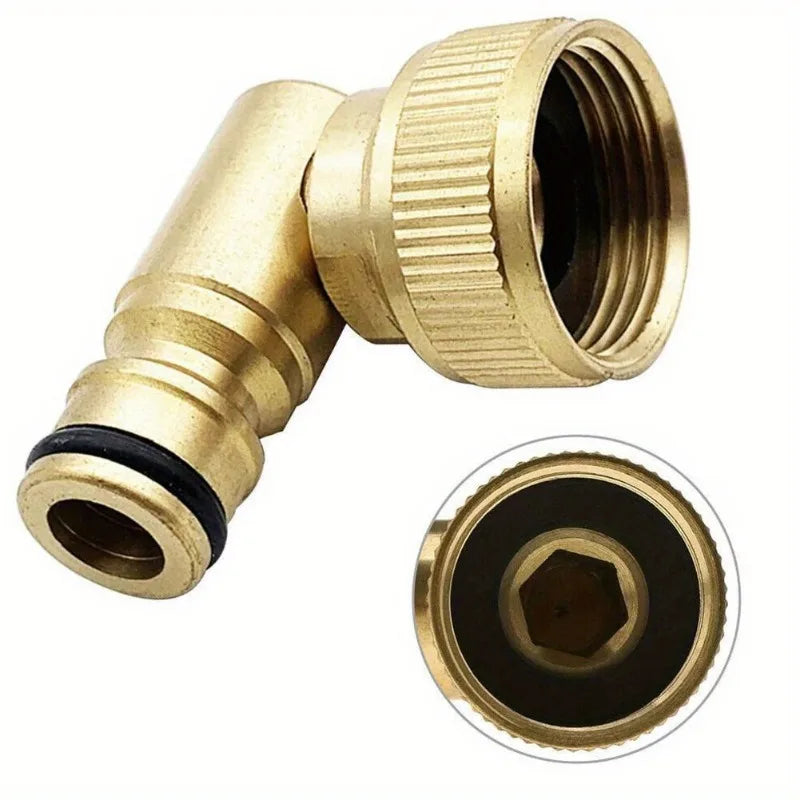 Brass Swivel Elbow Quick Connector – 3/4in BSP Female Hose Reel Hose Swivel Connector Axl