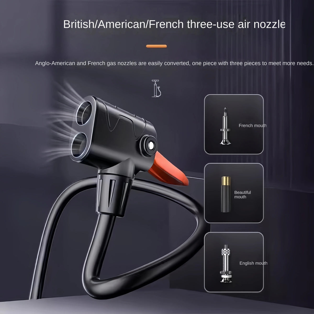 High-Pressure Electric Foot Pump for Car & Motorcycle Tires Tire Inflation Pump Axl