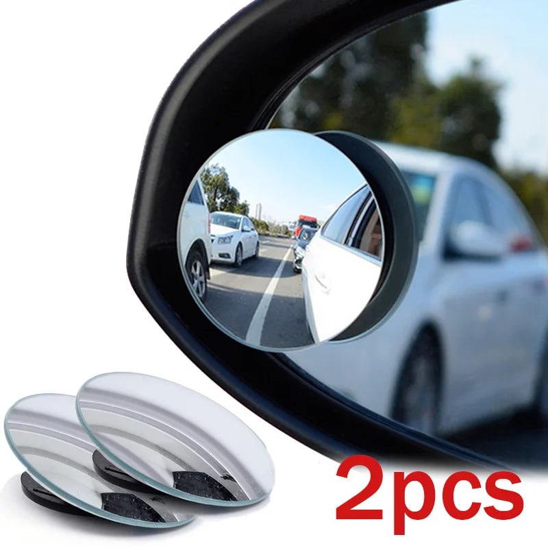 360° Blind Spot Mirror – Wide Angle Convex Adjustable Car Mirror Blind Spot Mirror Axl