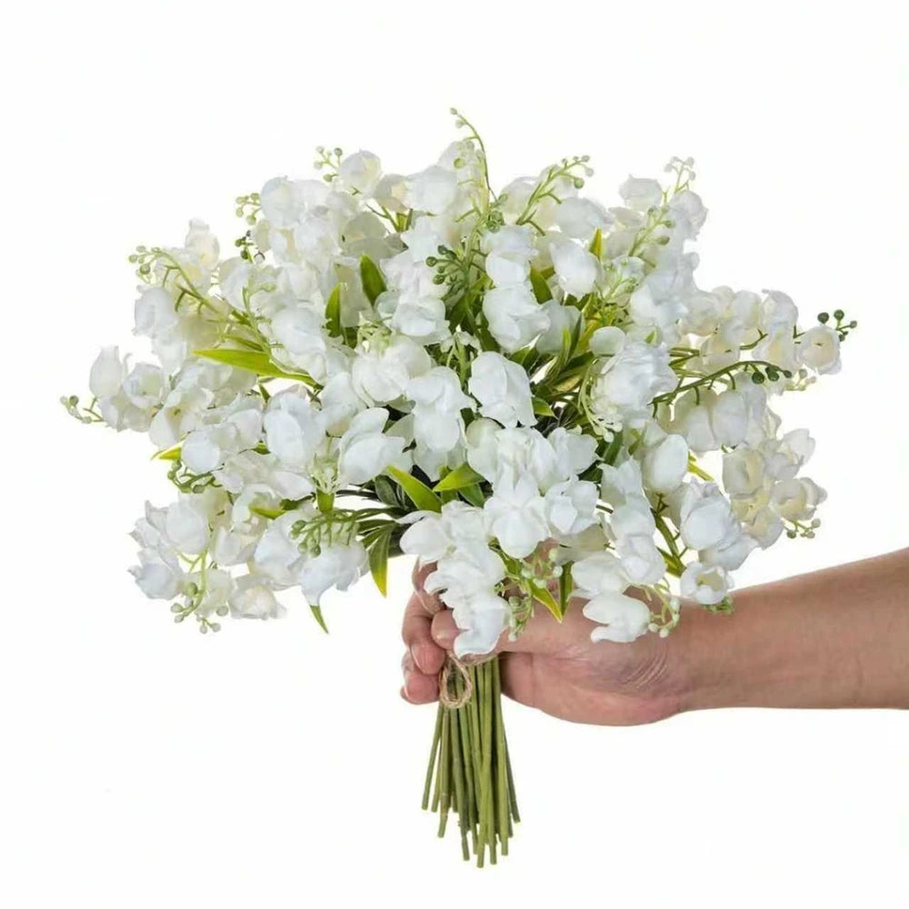 Artificial Canterbury Bell Flowers Set 5/10 Pcs – Home & Wedding Artificial Flowers Axl