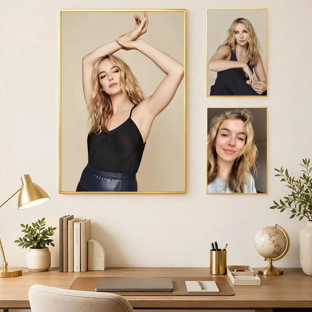 Jodie Comer HD Self-Stick Wall Art Poster – Waterproof Decor Wall Art Poster Axl