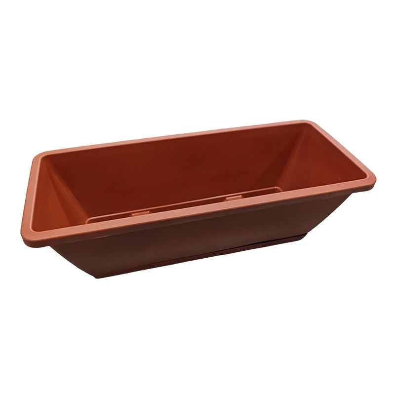 Self-Watering Planter Pot with Reservoir & Drainage – Indoor Self-Watering Planter Axl L red