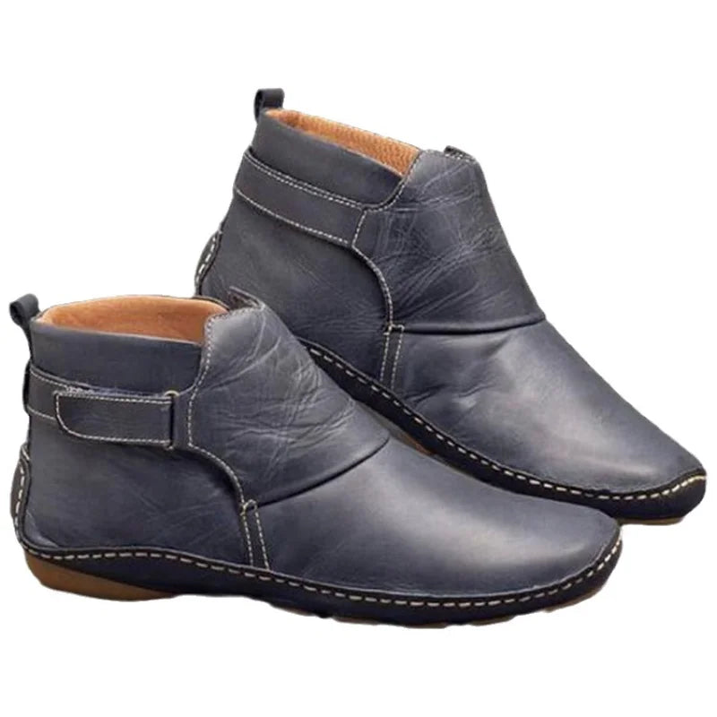 Women's Winter Ankle Boots – Non-Slip Flat Casual Short Boots Women's Ankle Boots Axl