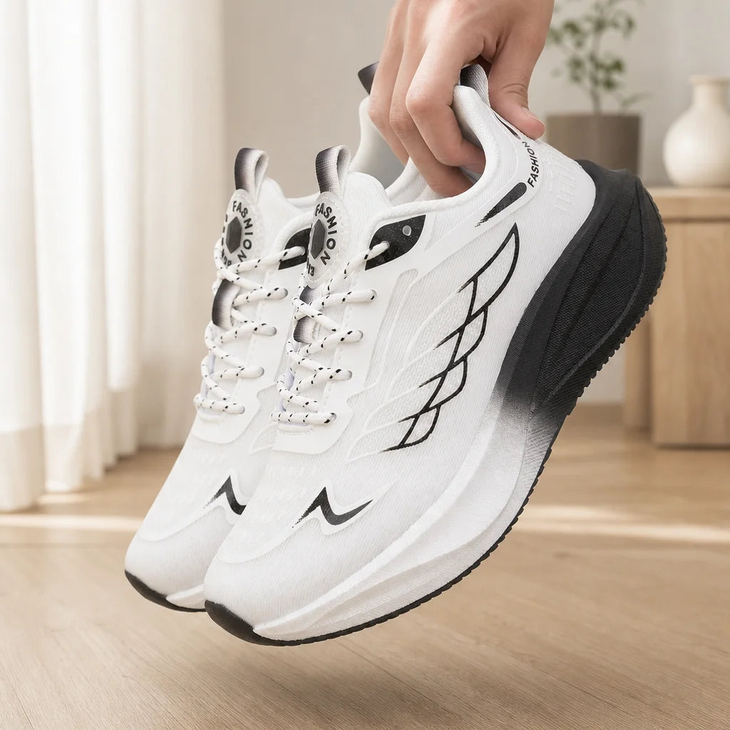 ZULIWAGN Women Wide Toe Mesh Sneakers – Breathable Retro Trainers Mesh Athletic Sneakers Axl 36 WHITE