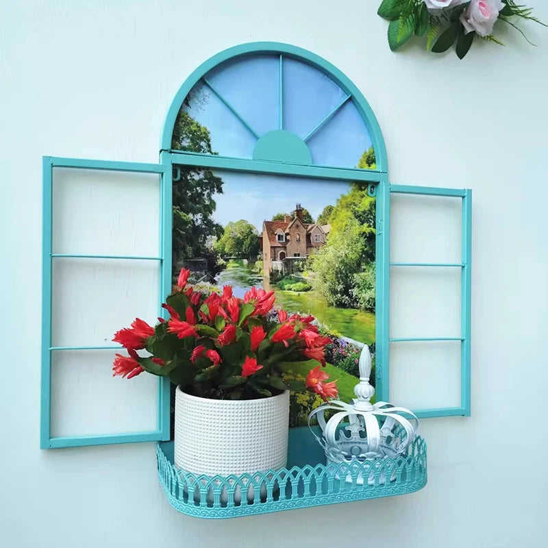 Nordic Iron Wall Shelf – Single-Tier Metal Storage Rack Wall Storage Shelf Axl