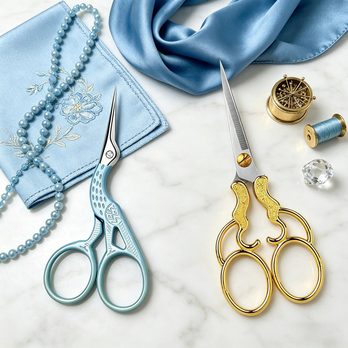 Embroidery Scissors – Stainless Steel Sewing & Craft Shears Embroidery Scissors Axl Scissors-2PCS