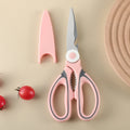 Multifunction Stainless Steel Kitchen Scissors | Food & Bone Shears Kitchen Scissors Axl 1pcs-pink
