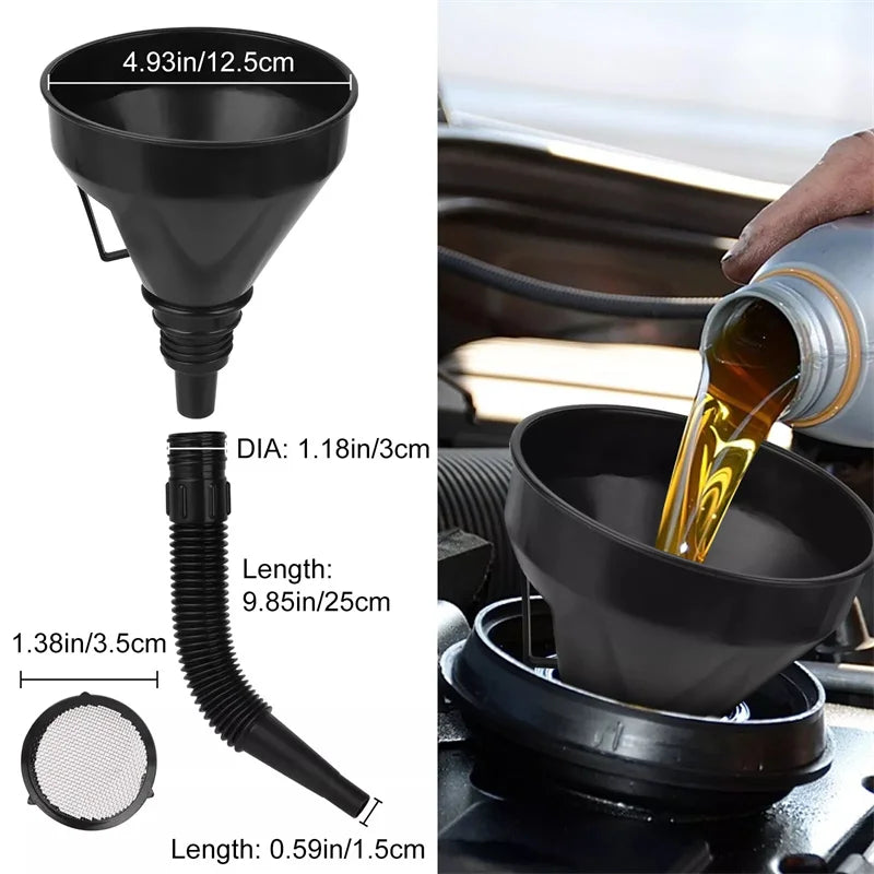 10-Piece Automotive Funnel Set – Oil, Fuel & Wide Mouth Funnels Automotive Funnel Set Axl