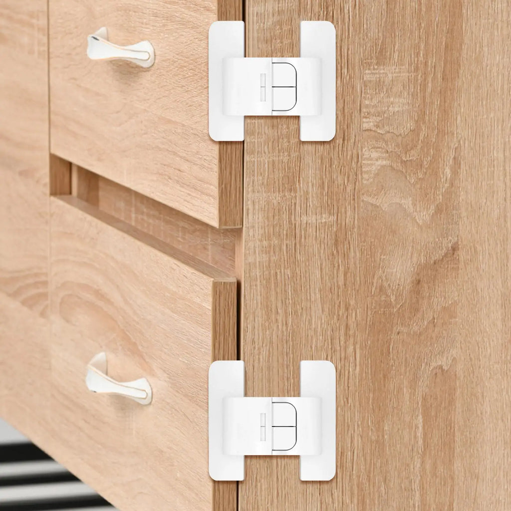 Self-Adhesive Fridge Door Lock – No Drill Cabinet Closer Fridge Door Lock Axl