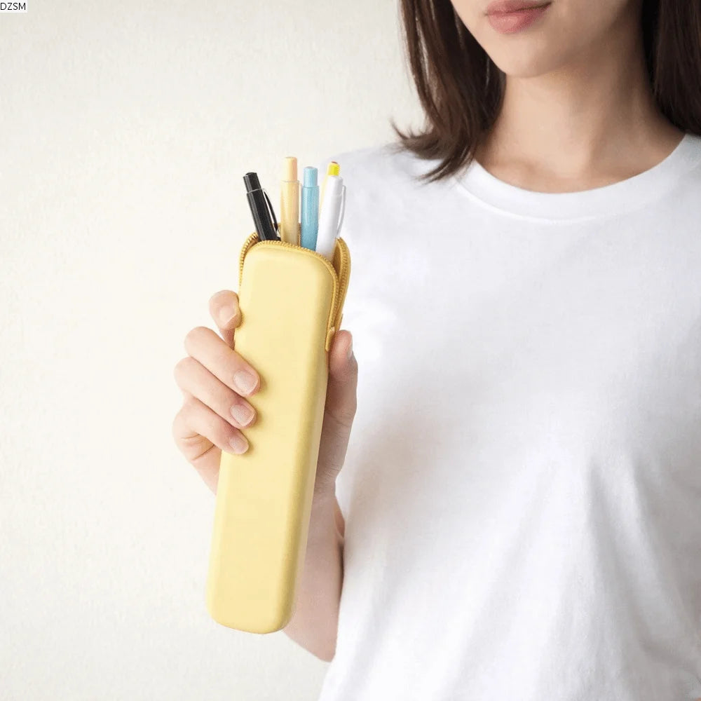 Silicone Pencil Case Macaron Colors – Zipper Pen Bag Silicone Pencil Case Axl