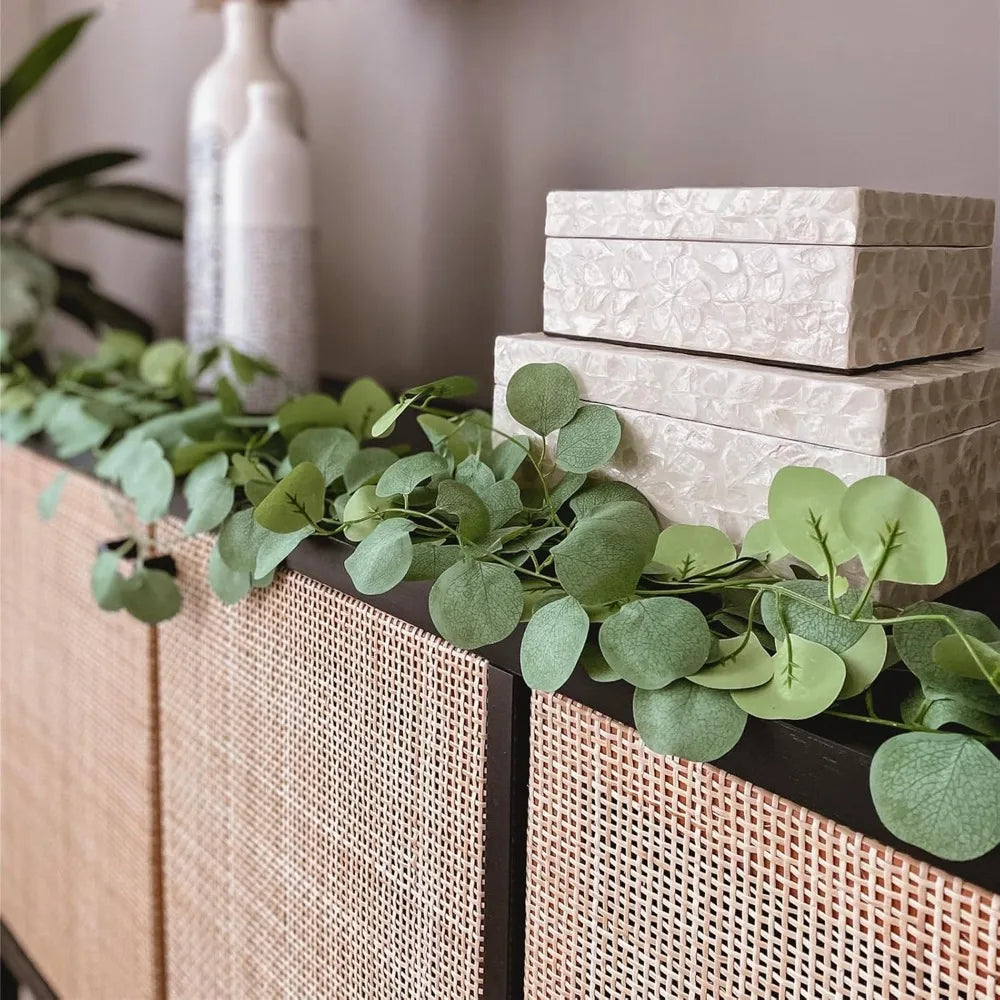 Artificial Eucalyptus Garland 5/10 Pack – Wedding & Home Decor Artificial Garland Axl