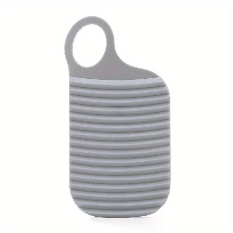 Mini Portable Washboard with Hook – Non-Slip Silicone Rubber Laundry Washboard Axl Gray