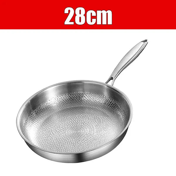 Tri-Ply Stainless Steel Frying Pan Set 10" 11" 12" Skillet Stainless Steel Skillet Axl 28cm