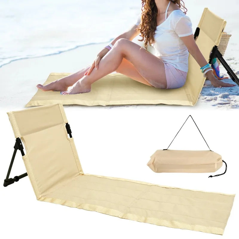 Foldable Camping Floor Chair – Oxford Cloth Backrest Picnic Chair Foldable Camping Chair Axl
