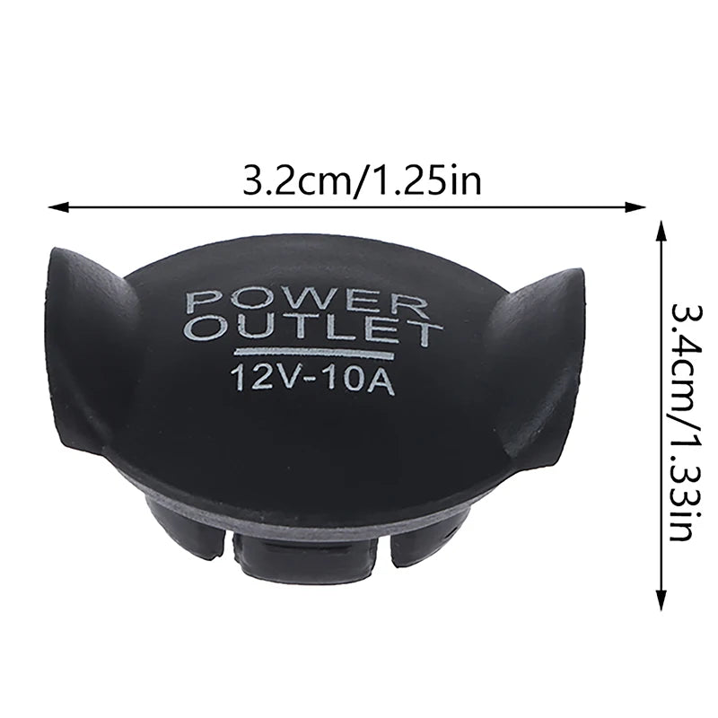 Waterproof 12V Car Cigarette Lighter Socket Cover – 1/2 Pack Car Socket Cover Axl 2PCS