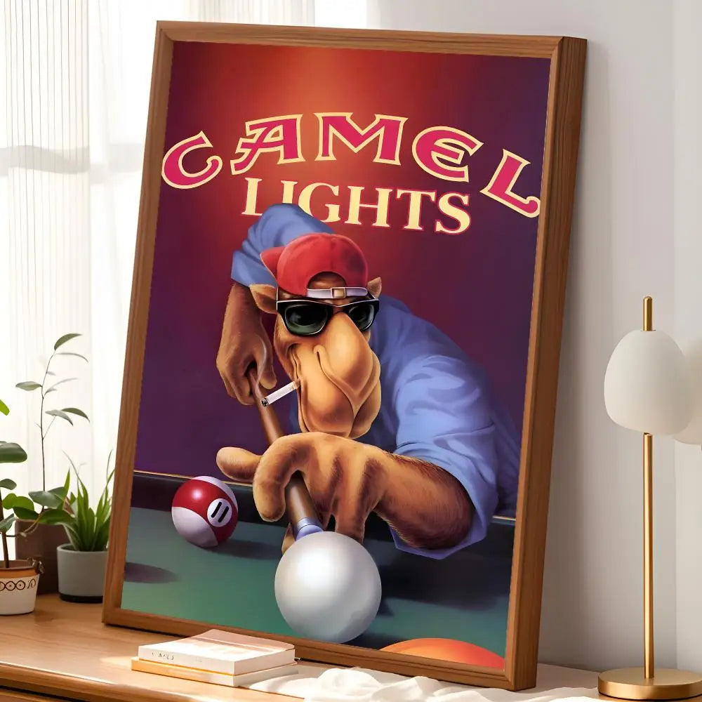 Camel Wall Art Poster – Self-Stick Waterproof HD Home Decor Wall Art Poster Axl