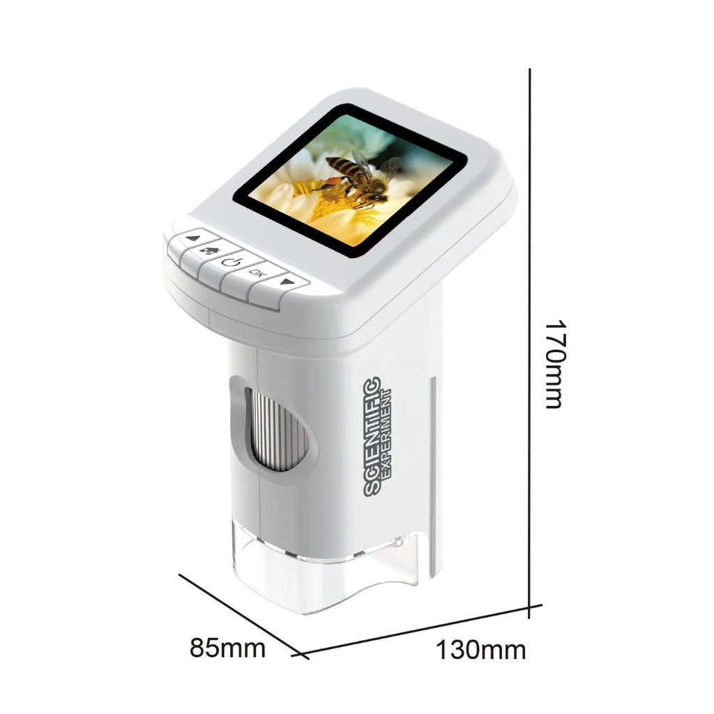 Children's Handheld Microscope – Large Screen, 500X for Kids Kids Science Microscope Axl