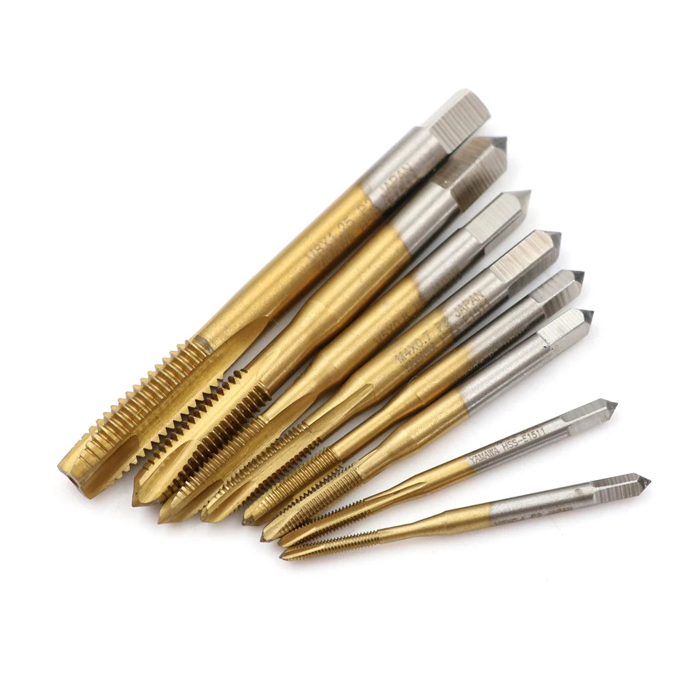 HSS Metric Thread Tap M2–M8 | Straight Flute Screw Tap Tool Thread Tap Tool Axl
