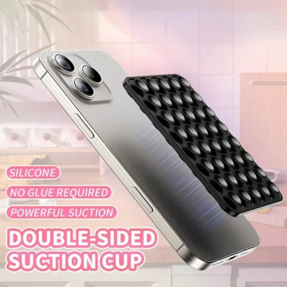 Silicone Double-Sided Suction Phone Holder – Anti-Slip Mount Phone Suction Mount Axl