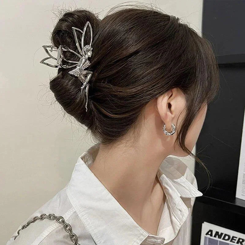 Rhinestone Crystal Angel Claw Clip – Elegant Metal Hair Clip Hair Claw Clip Axl