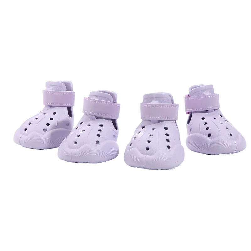 Dog Summer Sandals 4-Pack – Anti-Skid & Water-Resistant Dog Shoes Axl