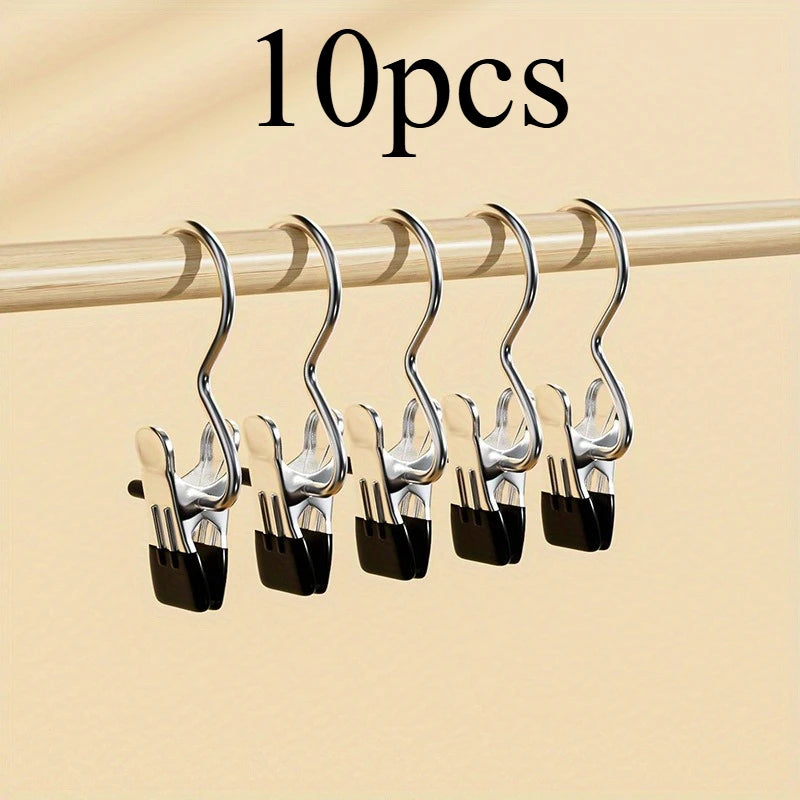 Portable Laundry Rack with Hooks & Clothes Clips | Organizer Laundry Drying Rack Axl Black
