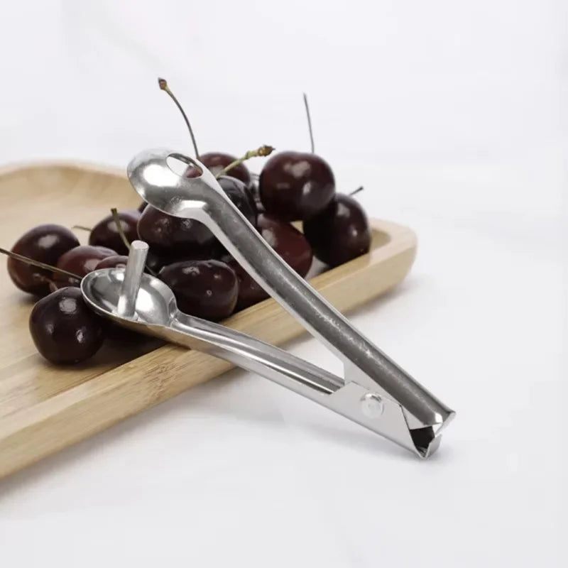 Cherry & Olive Pitter Tool – Stainless Steel Pit Remover Fruit Pitter Tool Axl
