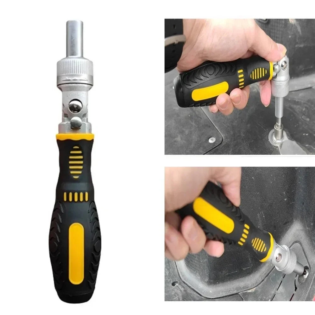 72-Tooth Ratchet Screwdriver Set – Bendable Handle, 22 Bits Ratchet Screwdriver Set Axl