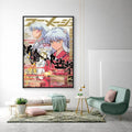 Inuyasha Anime Poster HD Art – Waterproof Sticky Wall Decor Anime Wall Poster Axl White18 21X30cmNoframe