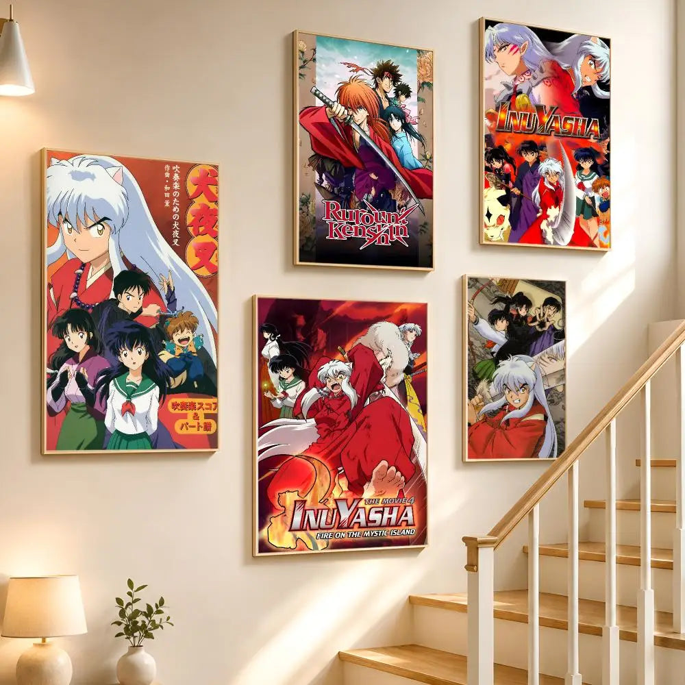 Inuyasha Waterproof PVC Poster Stickers – Anime Wall Décor Anime Wall Sticker Axl