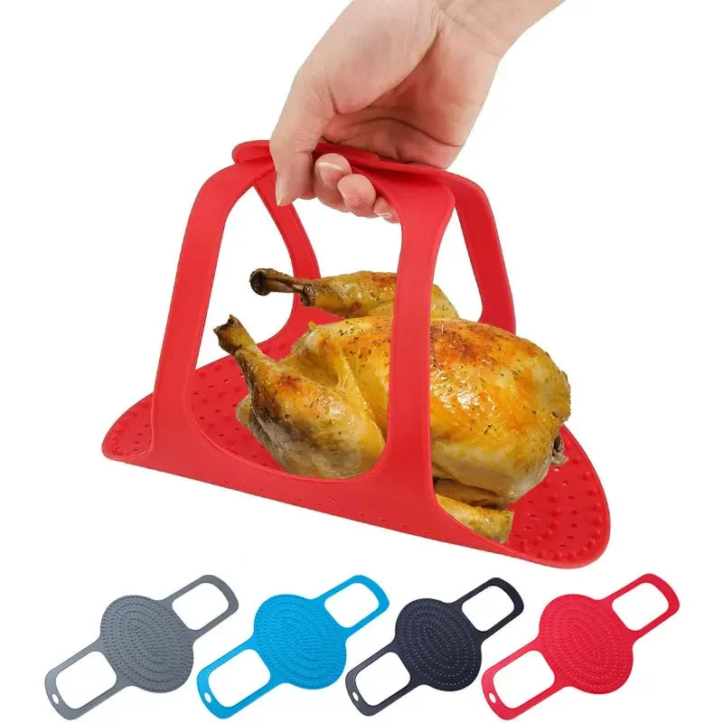 Silicone Turkey Lifter & Roasting Sling | Non-Stick Baking Mat Turkey Lifting Sling Axl