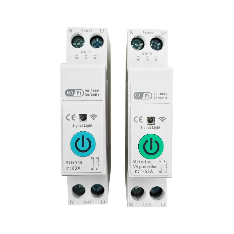 Tuya WiFi Smart Circuit Breaker – App & Timer Control 220V WiFi Circuit Breaker Axl Measurement type