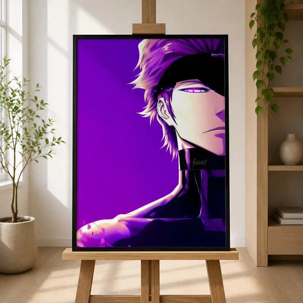 Sosuke Aizen Anime Poster – HD Self-Adhesive Waterproof Wall Art Anime Wall Poster Axl