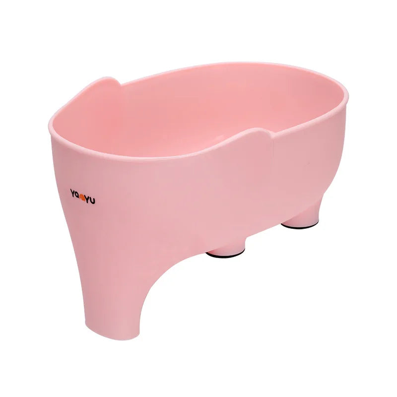 Elephant Drain Basket – Kitchen Fruit & Vegetable Colander Kitchen Colander Axl Pink